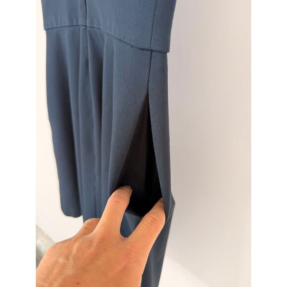 Banana Republic Ally Collection Black Sleeveless Fit Flare Dress Size 0 Pockets - Picture 5 of 9